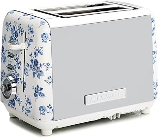 VQ Laura Ashley Stainless Steel 2 Slice Toaster China Rose