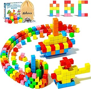 Apluses 42PCS Magnetic Blocks, Gifts for 3 4 5 6 Year Old, Magnet Building Blocks for Toddlers, Girls & Boys, Sensory - Montessori - Autism - Magnetic Toys for Kids Ages 3-5 4-8