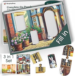 Keeping Busy 3-in-1 Object Dementia Puzzles Activities for Seniors | Alzheimer Products for Elderly Patients | Fun Memory Game Toy & Cognitive Brain for Senior Citizens w/Memory Loss or Alzheimers 8PC