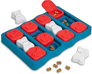 Outward Hound by Nina Ottosson Dog Brick – Interactive Treat Puzzle Enrichment Toy, Level 2 Intermediate