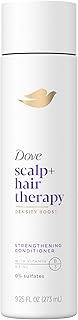 Dove Density Boost Strengthening Conditioner Scalp + Hair Therapy for protecting against premature breakage, with Vitamin B3, Zinc and 0% sulfates, 9.25 oz