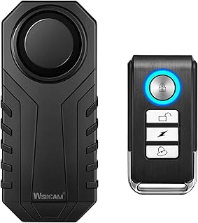 Wsdcam 113dB Bike Alarm Wireless Vibration Motion Sensor Waterproof Motorcycle Alarm with Remote