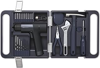 HOTO Cordless Brushless Drill Tool Set, Variable Speed, Hidden Buckle, Unique LED Screen, Intelligent Digital Display, Exquisite & Practical, High-end Drill Kit for Home/Daily Use