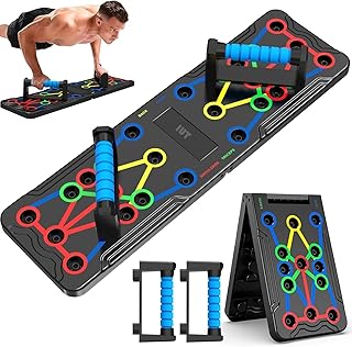 IUT Solid Push Up Board 15 in 1 Home Workout Equipment Multi-Functional Pushup Stands System Fitness Floor Chest Muscle Exercise Professional Equipment Burn Fat