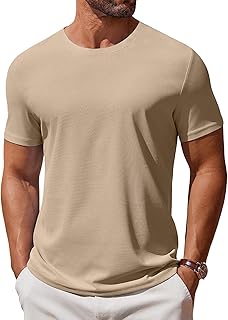 Men's T Shirt Short Sleeve Crew Neck T-Shirt Casual Summer Classic Basic Tee Shirts