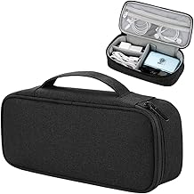 Teskyer Tech Organizer Pouch – Portable Waterproof Electronics Bag with Compartments for Cables, Chargers, Earbuds & Phone (Black)