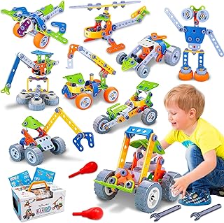 10 in 1 STEM Toys for 4 5 6 7 8+ Year Old Boy Girl Birthday Gifts Building Toys Stem Kits Activities for Kids Ages 4-8 5-7 6-8 Educational Learning Boy Toys Age 3-5 4-6 8-10 Engineering Creative Games
