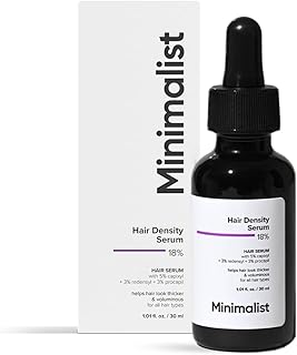Minimalist Hair Density Serum 18% | Hair Growth Serum With Procapil, Capixyl, Redensyl, Anagain & Baicapil For Hair Fall Control | Women & Men | 30 ml | 18%