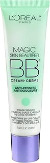 L'Oréal Paris Makeup Magic Skin Beautifier BB Cream Tinted Moisturizer, Anti-Redness, 1 fl oz, 1 Count